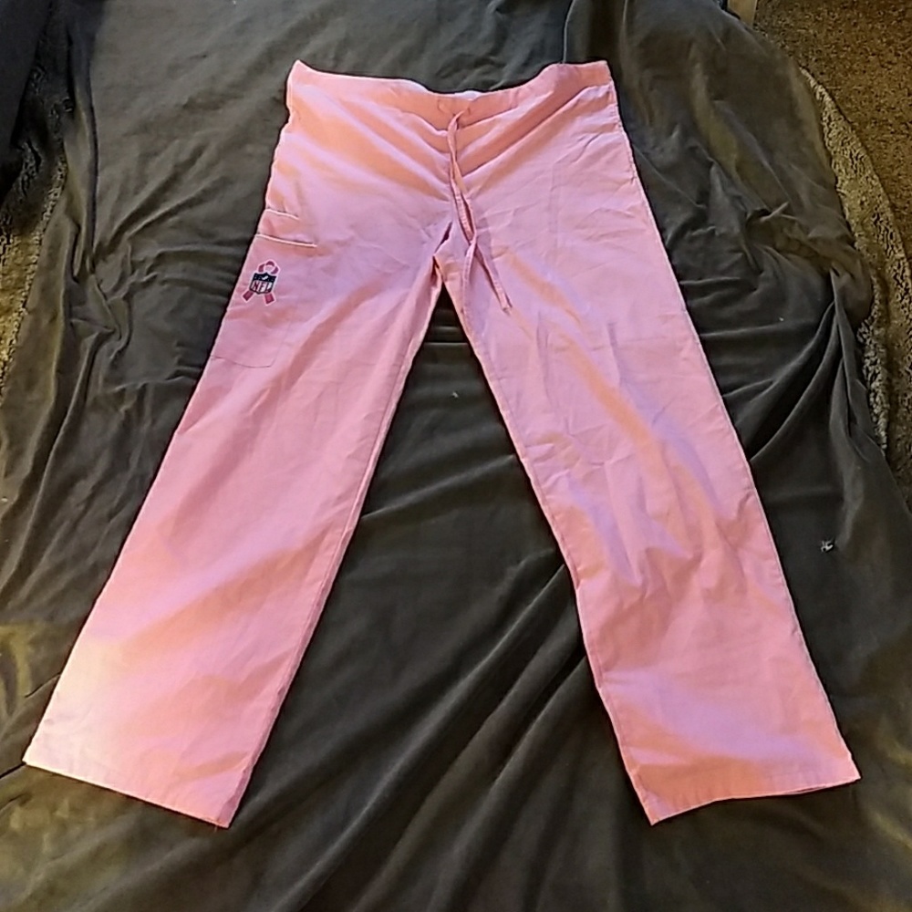 NFL pink scrub pants